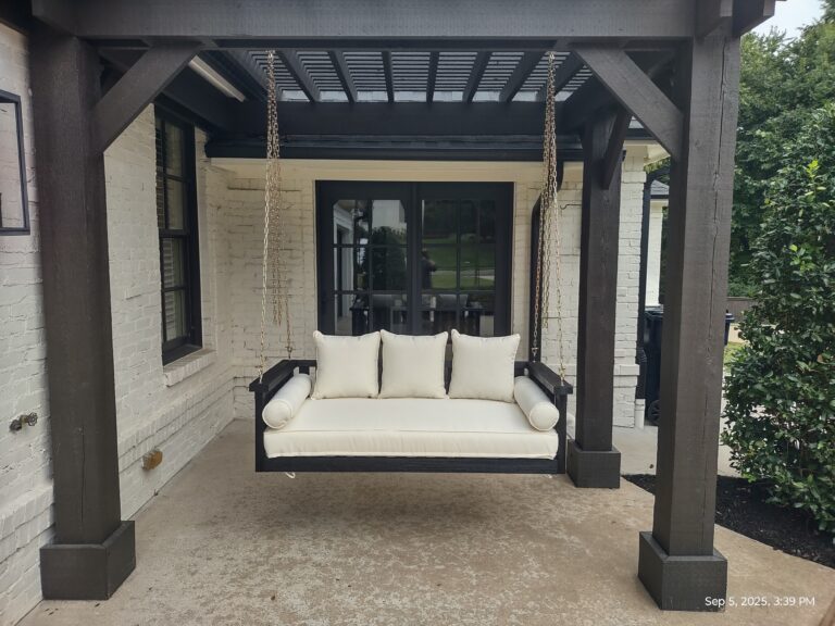 Porch Swing Assembly and Installation in Fayetteville