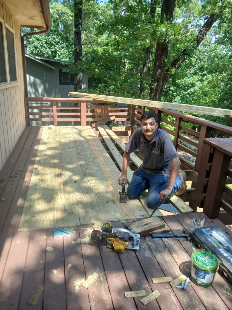 Deck Board and Support Post Replacement in Bella Vista — bella vista