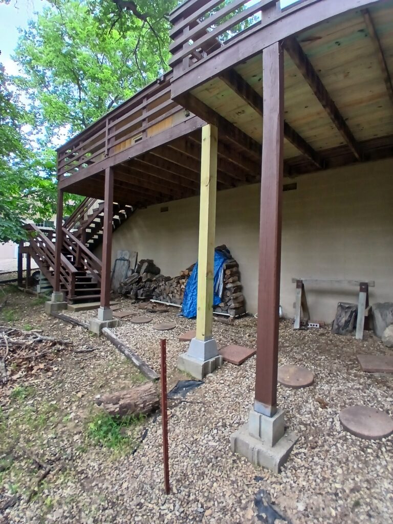 Deck Board and Support Post Replacement in Bella Vista — Benton County
